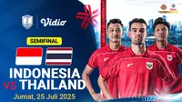 Live Streaming Timnas Indonesia U-23 Vs Thailand di Semifinal Piala AFF U-23 2025
